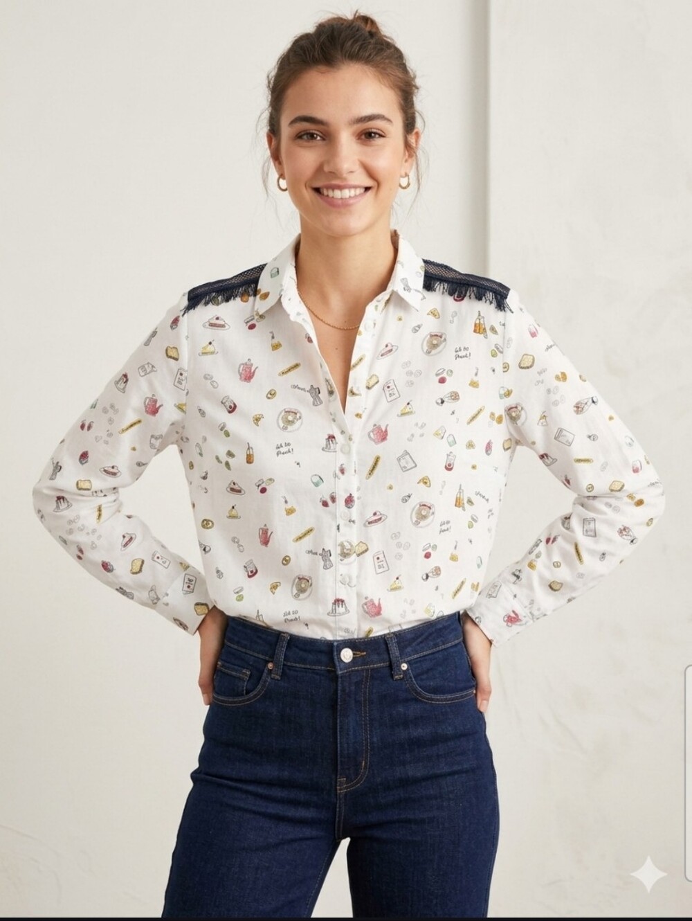 Vilagallo Mariela Aperitivo Print Blouse EU 42 US 8/10